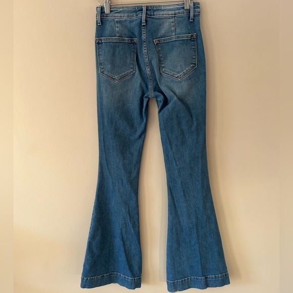 Driftwood Farrah Flare Button Pocket Medium Wash Mid Rise Jeans - Picture 5 of 6